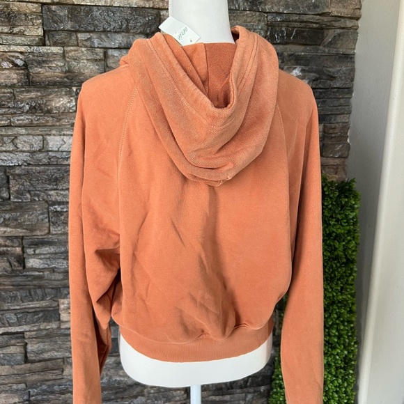 Aerie Orange Cropped Sweater with Relaxed Fit - Picture 3 of 11